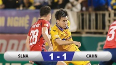 Kết quả SLNA 1-1 CAHN: Chủ nhà có 1 điểm quý giá 